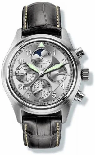 IWC Pilot's Watch Spitfire Chronograph Perpetual Calendar Stainless Steel / Silver / Sincere IW3757-05 (IW375705)